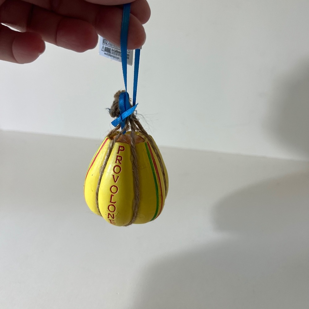 Kurt Adlers Provolone Cheese Hanging Ornament 2.5" NWT